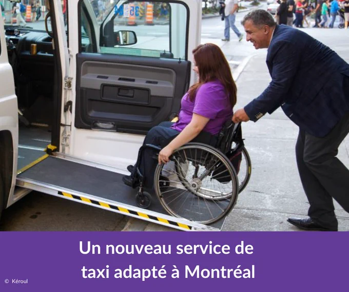 Un nouveau service de taxi adapté à Montréal