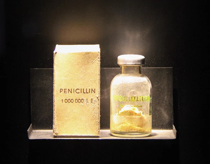 Jar of powdered penicillin