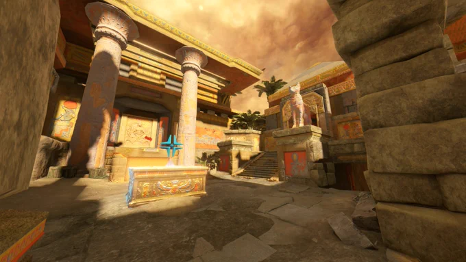 The open courtyard in Cursed Soul.