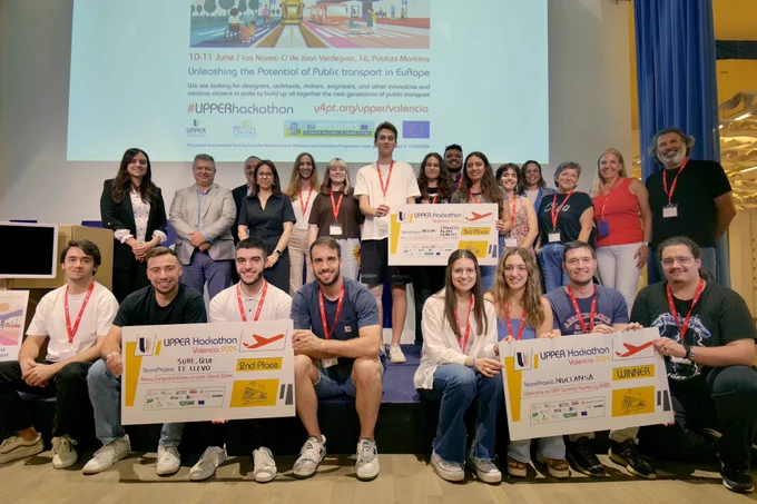 👏 Many congrats to🚀 #UPPERhackathon winning project & all the other teams on their great work in 🌉 #Valencia 🇪🇸! Cheers! 🥳

🇪🇺 #UPPERprojectEU: 💡 Building up all together the next generation of 🚦#PublicTransport

 Info: https://www.y4pt.org/upper/valencia

#EUGreenDeal #NetZero #H2020