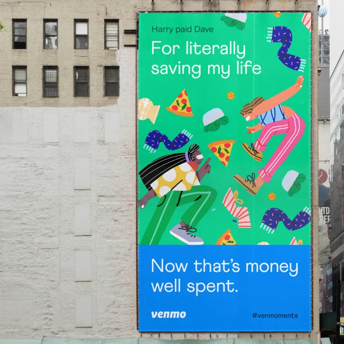Venmo rebrand in collaboration with Koto Studio