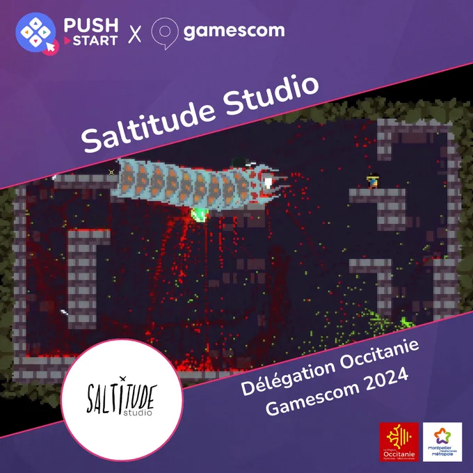 Push Start x Gamescom: Saltitude Studio will be part of the Occitanie delegation at gamescom 2024! 

In partnership with the Occitanie Region. Push Start is also supported by Montpellier Méditerranée Métropole.

Push Start x Gamescom : Saltitude Studio fera partie de la délégation Occitanie à la gamescom 2024 ! 

En partenariat avec la Région Occitanie. Push Start est également soutenue par Montpellier Méditerranée Métropole.