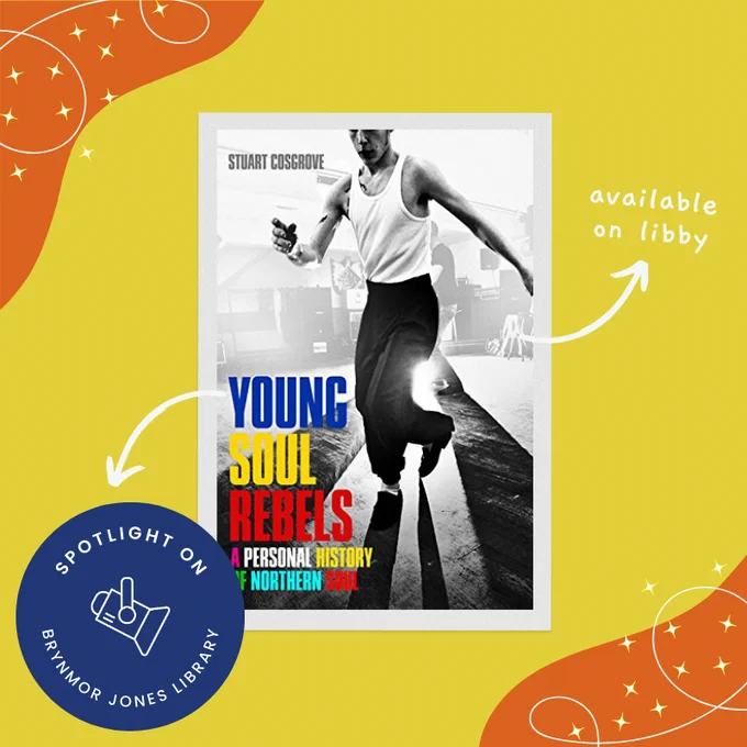 The book cover of 'Young Soul Rebels' features a black and white photograph of a young man dancing. It is displayed on a yellow background with the Spotlight On logo in the bottom left corner.