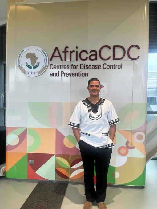 Dr Andrè Rose, SAPRIN Deputy Director at the CDC Africa offices in Ethiopia for a briefing during the Kofi Annan Fellowship in Global Health Leadership Programme
