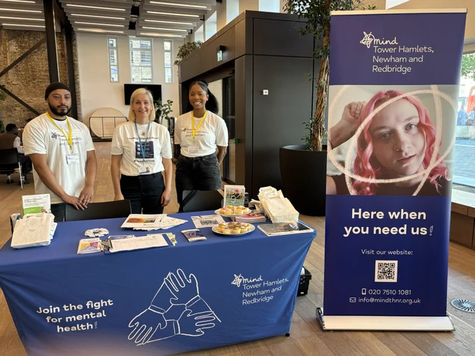 Mind Tower Hamlets, Newham and Redbridge colleagues at the East London Employment Support Event.