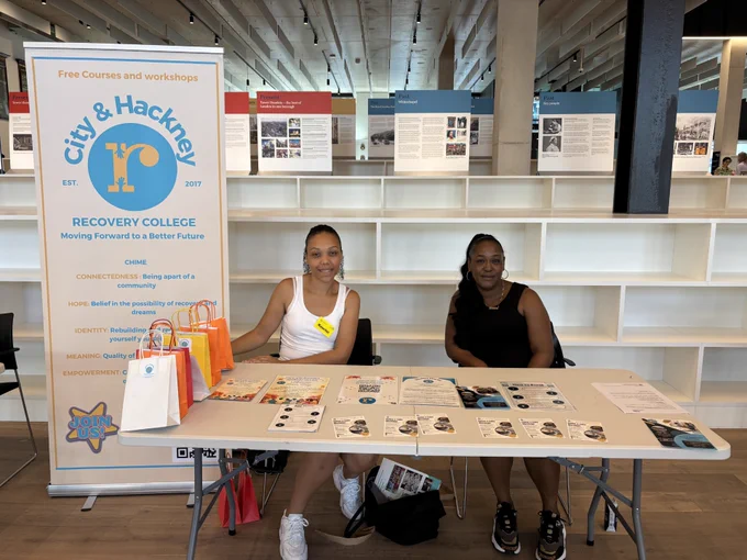 City & Hackney Recovery College colleagues at the East London Employment Support Event.