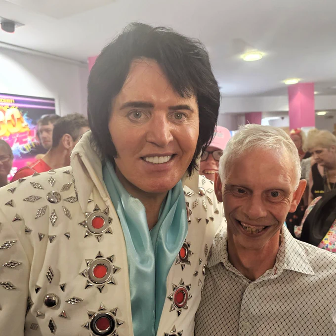 A fab photo opportunity with the king himself. 