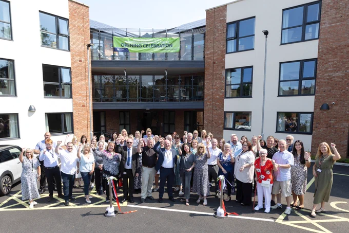 Guests at the celebration gave a cheer as the centre was officially opened. 