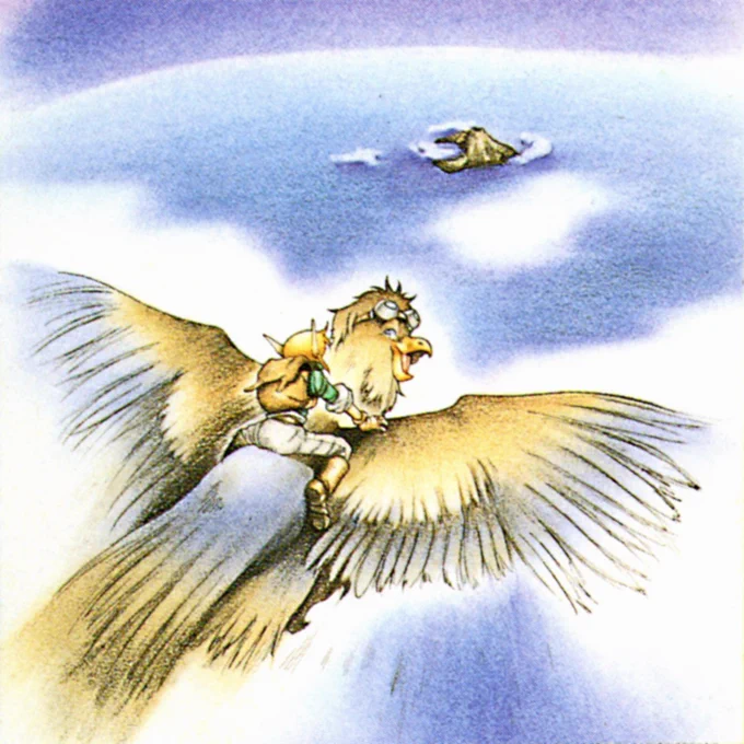 Landstalker clean artwork by Yoshitaka Tamaki used in the Japanese Sega Mega Drive instruction manual.