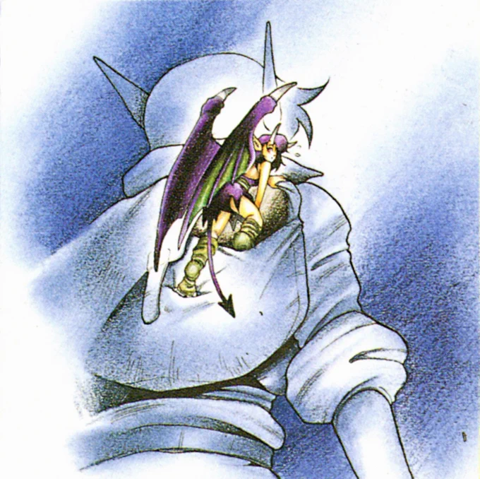 Landstalker clean artwork by Yoshitaka Tamaki used in the Japanese Sega Mega Drive instruction manual.