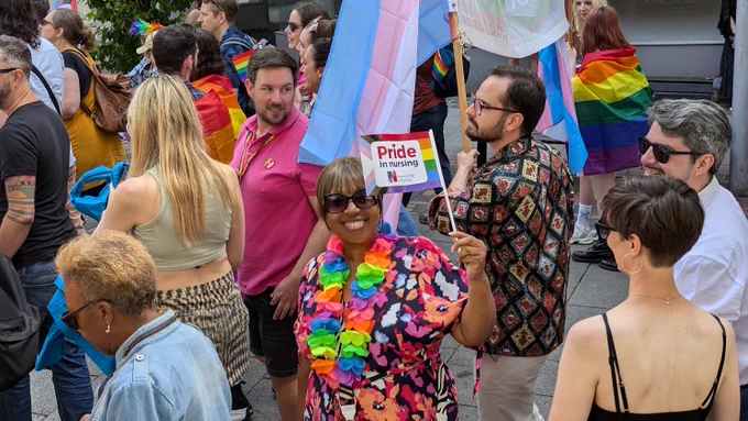 A group of Nottingham City Labour Cllrs at Nottingham Pride