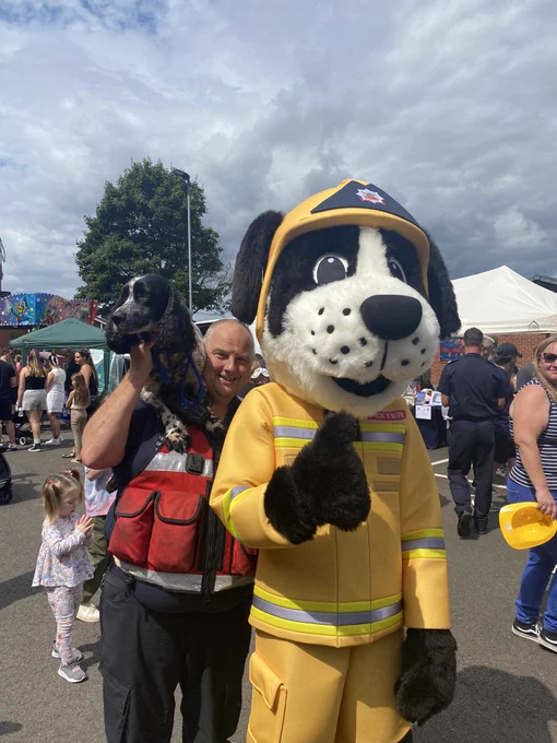Dexter fire mascot