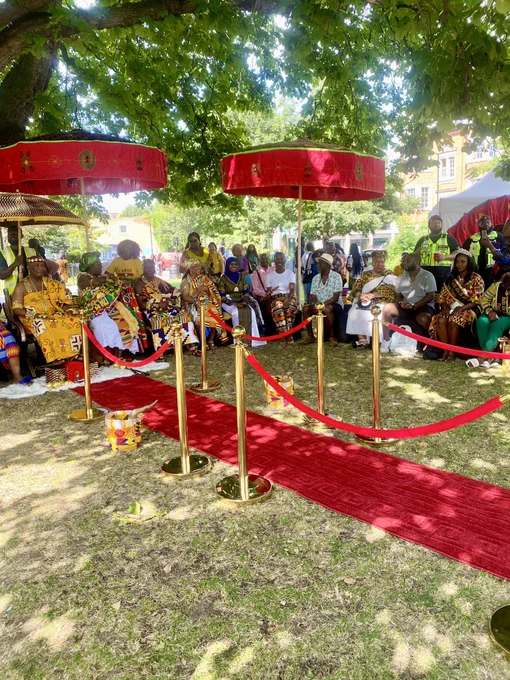 Royal Dignitaries and Local Politicians at the Akwasidae Ghanaian festival.