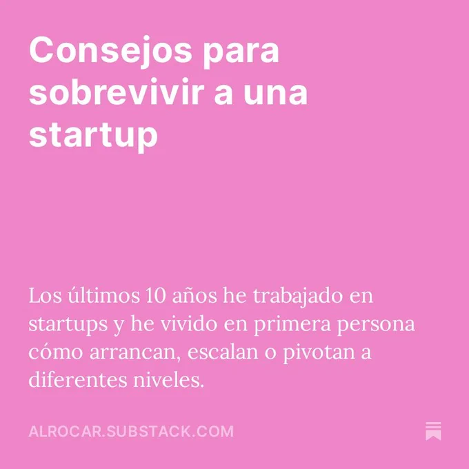 Consejos para sobrevivir a una startup