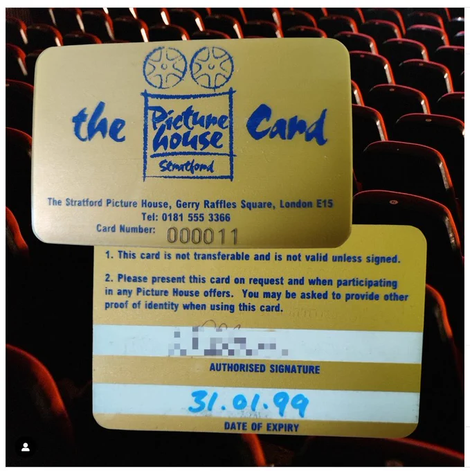 Membership card for 1998-99