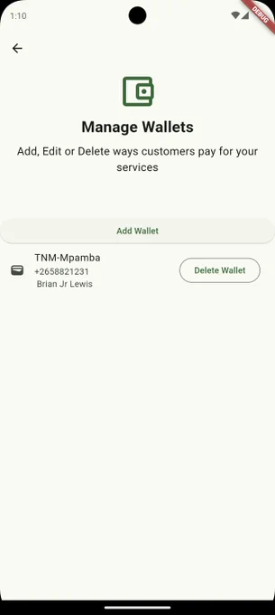 Image showing a list of wallets that waste collectors us to get payments.
