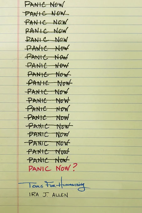 Cover of Ira J. Allen's "Panic Now?: Tools for Humanizing"