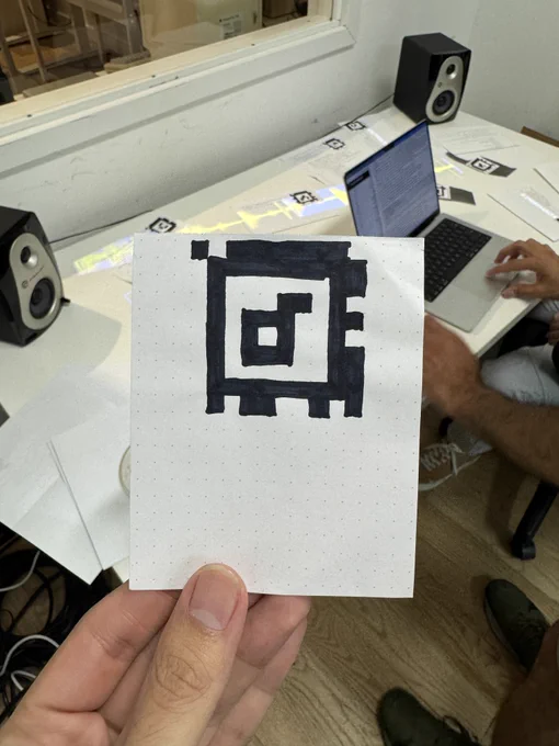 A hand-drawn April Tag