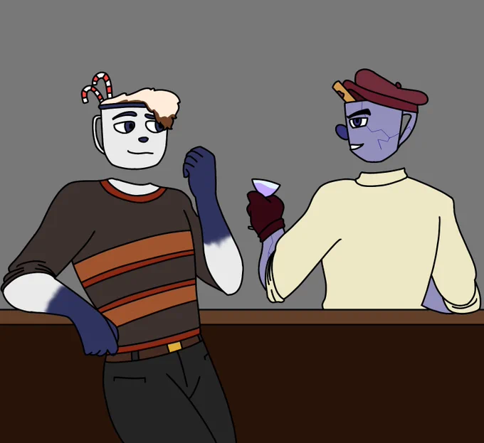 L: "Well hello big guy, what's a tall glass of water like you doing alone?"
P: "Hehe. Oh, i don't know. Maybe i hope to run into a handsome stranger with a cap to sweep me off my feet?"