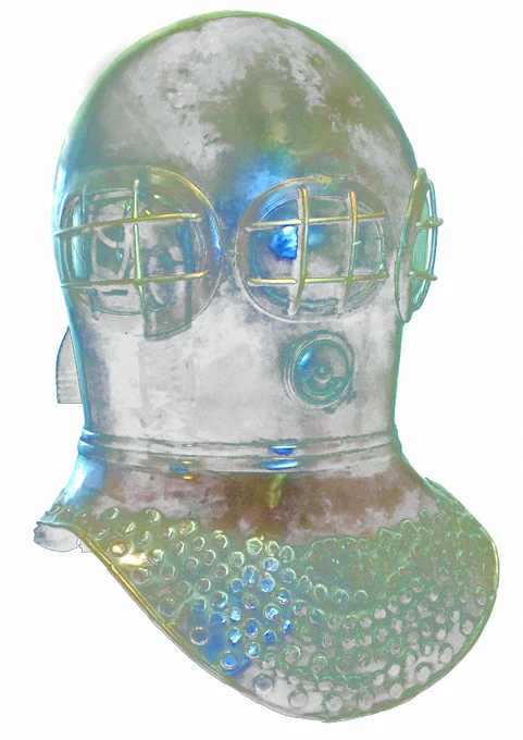 World's First Deep Sea Diving Helmet from 1828, credit The Historical Diving Society