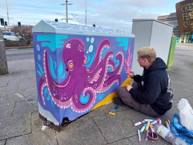 USW students' street art