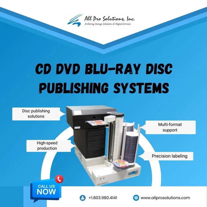 Boost your media production with our advanced CD DVD Blu-Ray Disc Publishing Systems. Automate your production process for quality results.