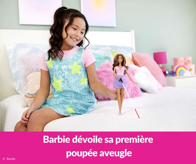 Barbie dévoile sa première poupée aveugle