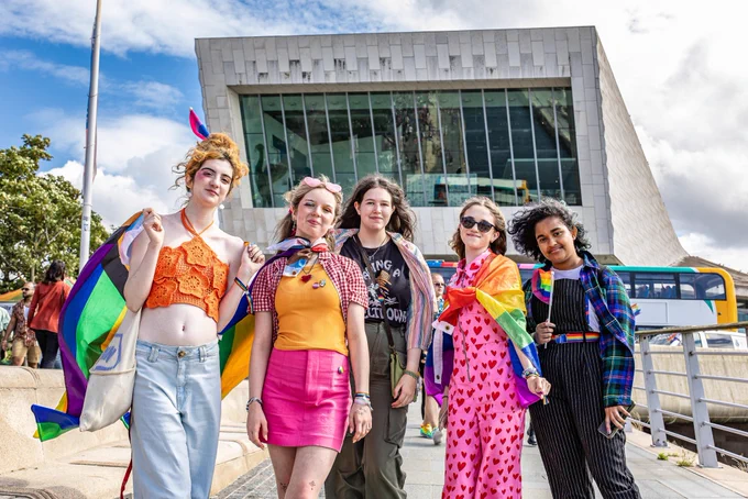 Friends at Pride in Liverpool