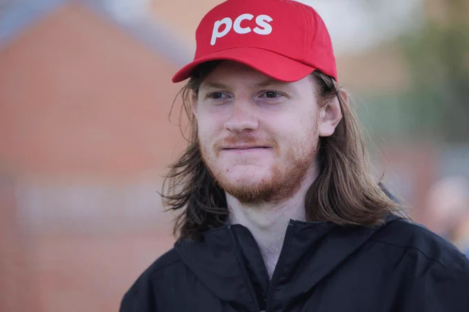 Member wearing a PCS cap