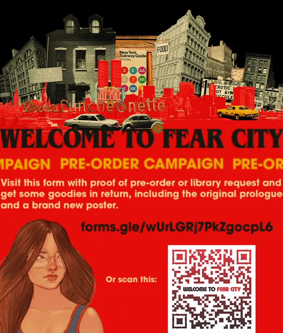 Welcome to Fear City preorder campaign. Visit forms.gle/wUrLGRj7PkZgocpL6 to get some swag!