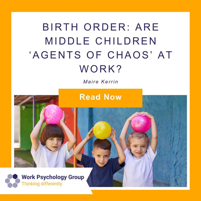 Birth Order. Are middle children agents of chaos at work? Team WPG. Read now