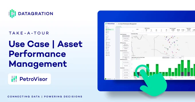 This Tour exhibits a PetroVisor use case integrating data from multiple producing assets.