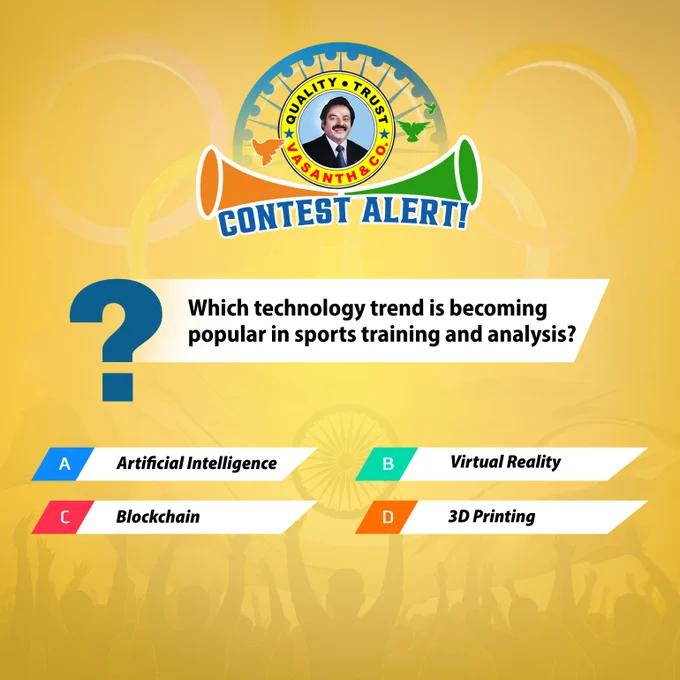 🚀 New era of sports analysis is here! Comment the right technology that's revolutionizing the game!
.
.
Follow these steps in all your posts
✅ Use #whatsfreedom
✅ Tag 3 of your favorite friends
✅ Comment and share your answers in stories, tagging us
.
.
.
.
#Vasanthandco #contest #contestalert #suprisegift #freedom #FreedomSale #trust #quality