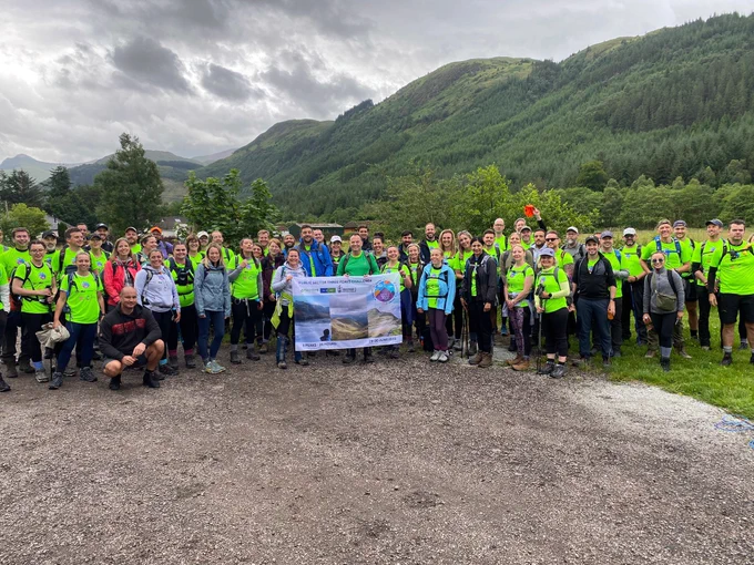 Last years group photo of participants for three peaks
