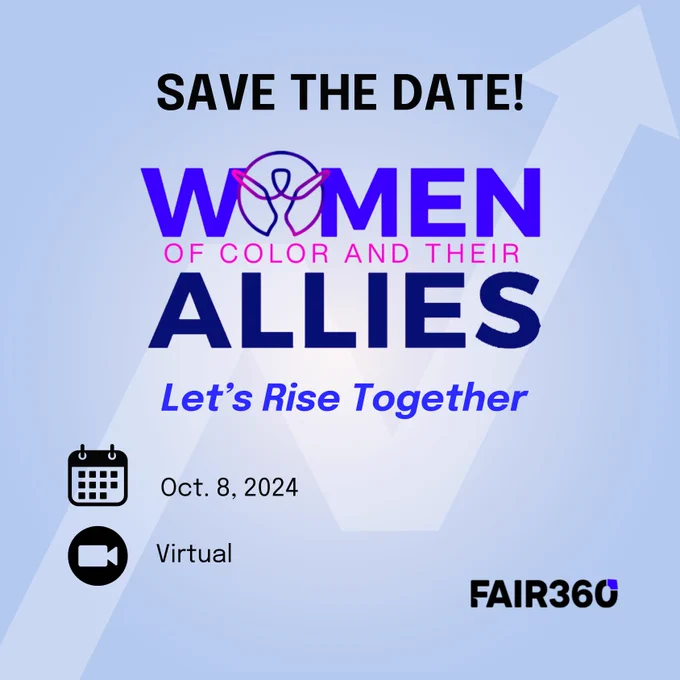 Event promo for women of color and their allies 2024. Theme: Let's Rise Together﻿﻿
