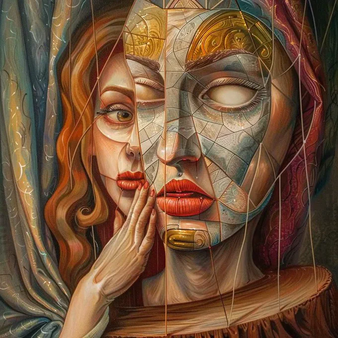Grotesque Portraits Oil Paintings