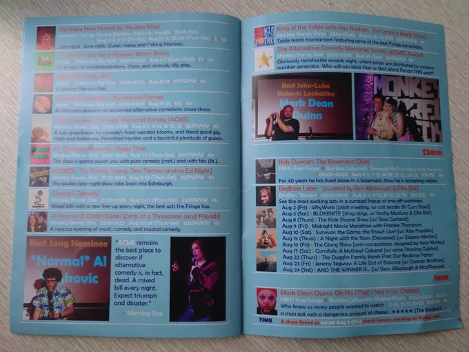 Last pages of the ACMS guide