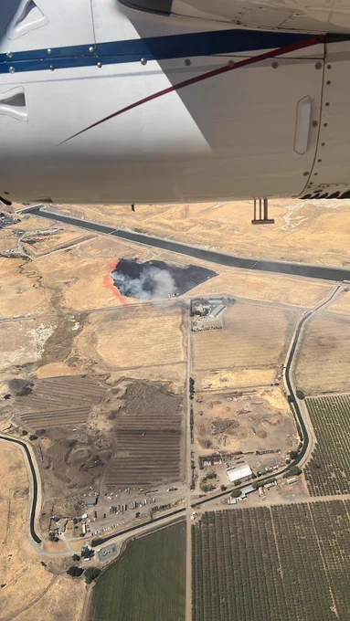 Burn area from fire