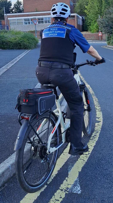 PCSO on a pushbike 
