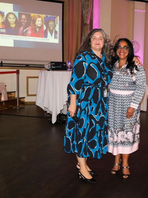 Associate Superintendent Dr. Michelle Yazurlo and Associate Superintendent Lissette Colon-Collins 
