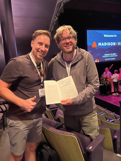 Andrew Atkinson and Tim Tilberg at Madison Ruby 