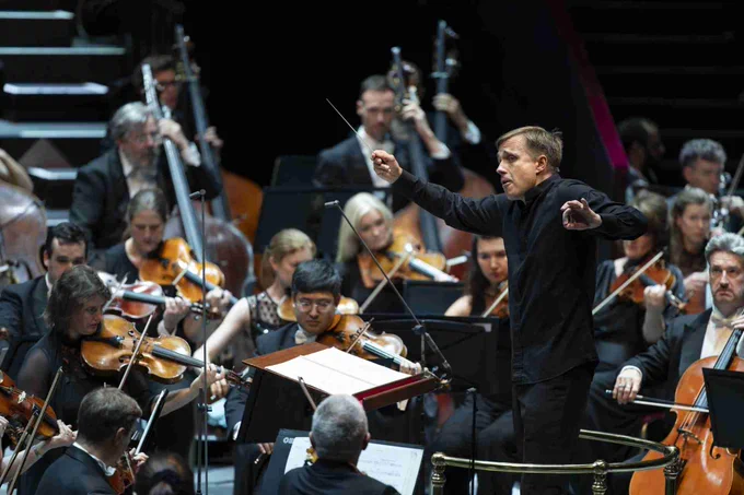 Prom 17: Vasily Petrenko conducts Tchaikovsky. Photo: BBC / Andy Paradise