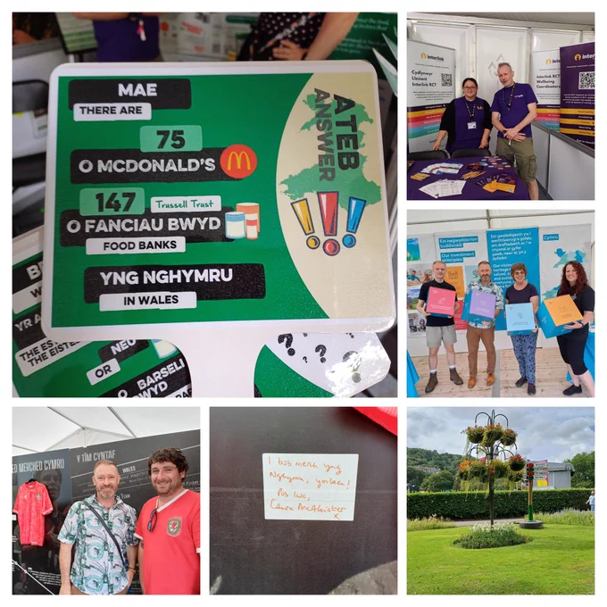 Various images from The Eisteddfod showing amazing volunteers, diverse organisations and fabulous gardens. 