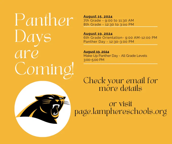 Panther Day Information