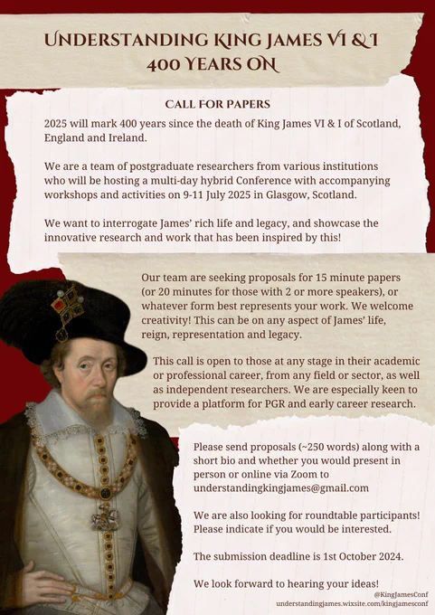 An image detailing the Call for Papers, a text only version is provided below. 