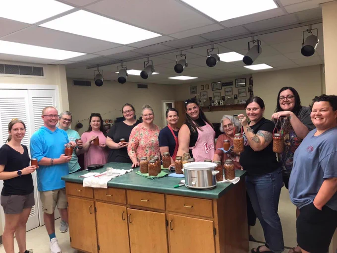 MSU Extension Agent Lara Angel led a hands-on canning workshop