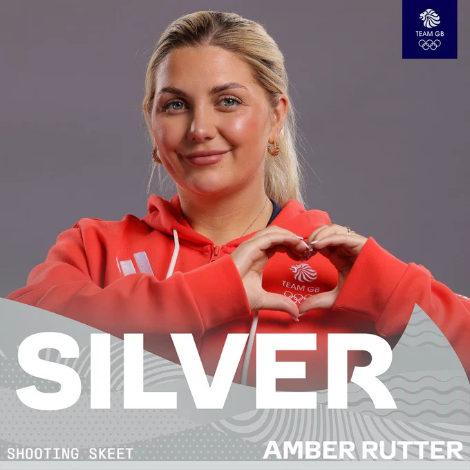Silver graphic featuring Amber Rutter.