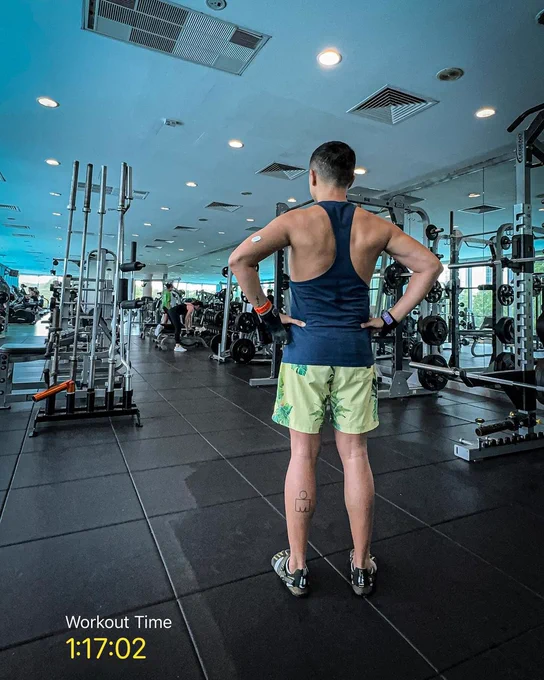 An Ironman triathlete and marathoner who wears a CKM sensor at the gym