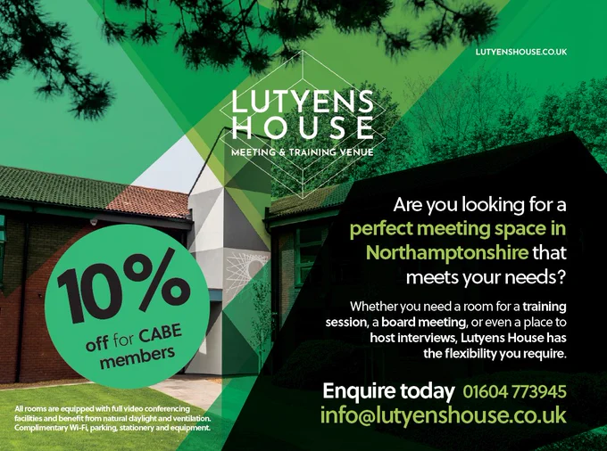 Lutyens House Meeting and Training Venue located in Northamptonshire | CABE Members save 10% on bookings