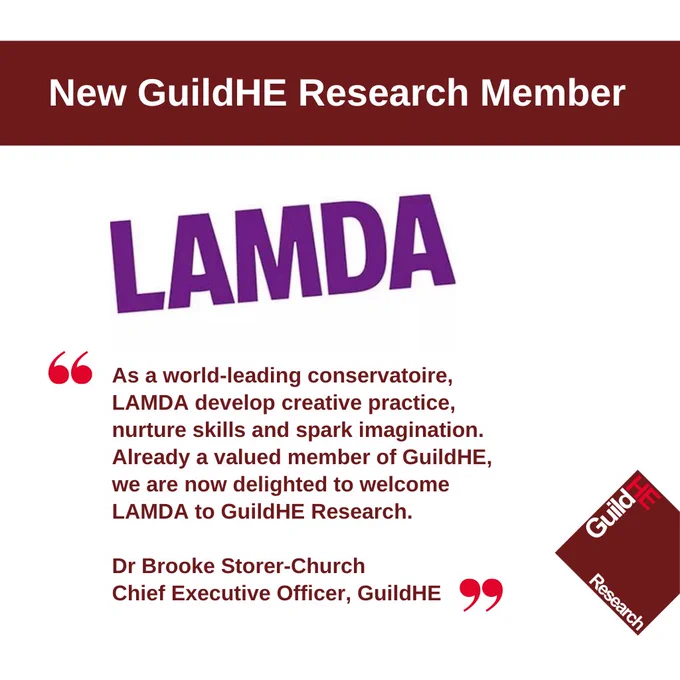 GuildHE welcomes LAMDA to the GuildHEResearch consortium